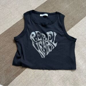 Black rebel heart crop